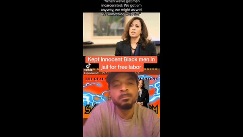 Kept Innocent Black men in jail for free labor #kamalaharris #bidensamerica #YourGovernmentHatesYou