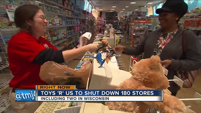 Toys "R" Us plans to close 2 Wisconsin stores