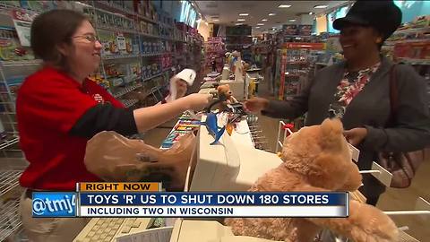 Toys "R" Us plans to close 2 Wisconsin stores