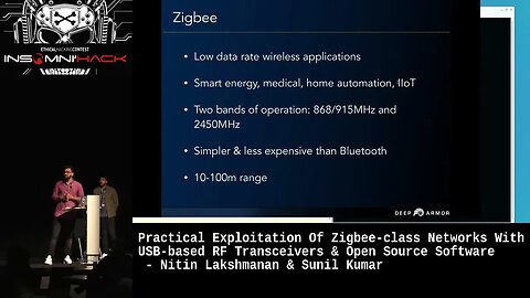 Practical Exploitation Of Zigbee Networks With RF Transceivers by Nitin Lakshmanan & Sunil Kumar