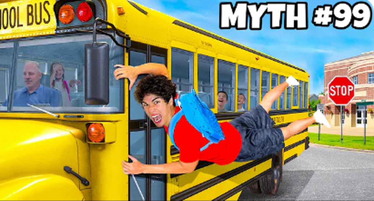 Busting 100 SCHOOL MYTHS In 24 Hours!