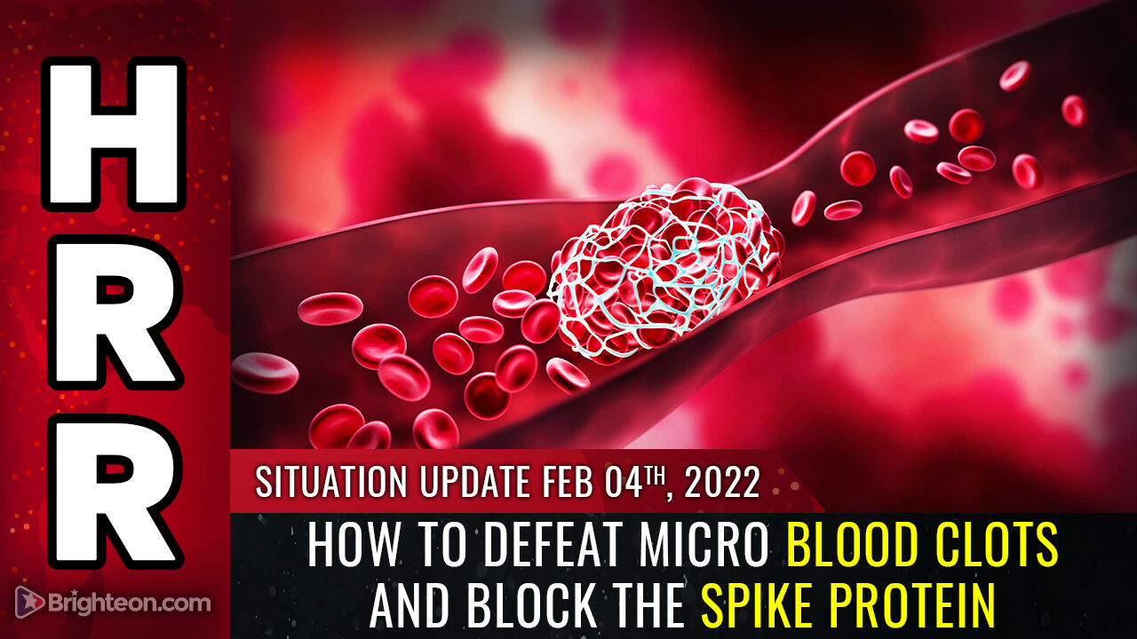 Situation Update, 02/04/22 - How to DEFEAT micro blood clots...