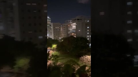 Israelis gathered on their balconies to sing Israel’s national anthem