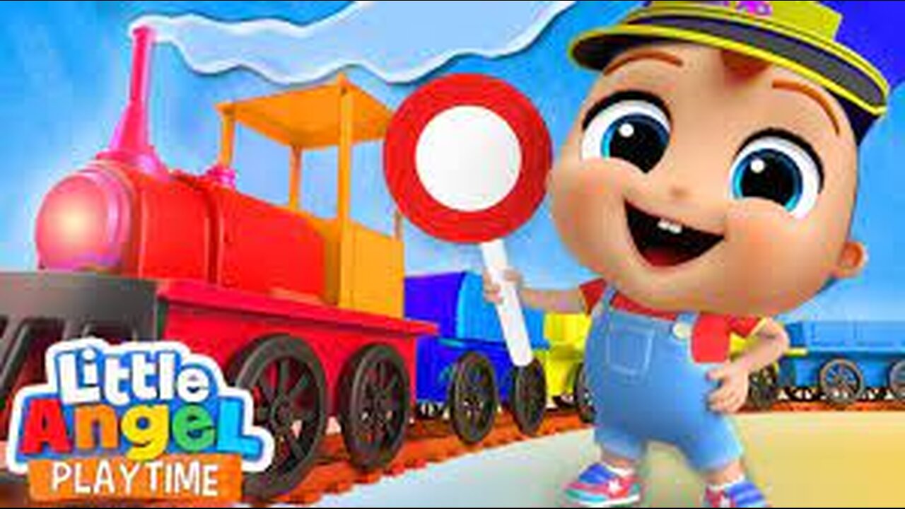 Choo Choo Train Song | Little Angel Kids Songs & Nursery Rhymes