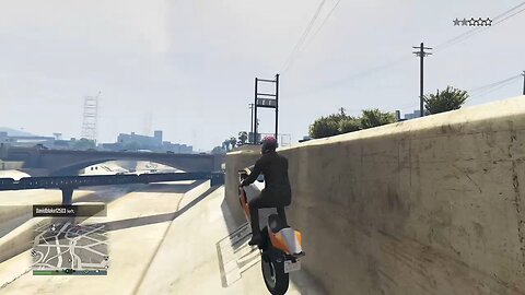 Crazy bike landing