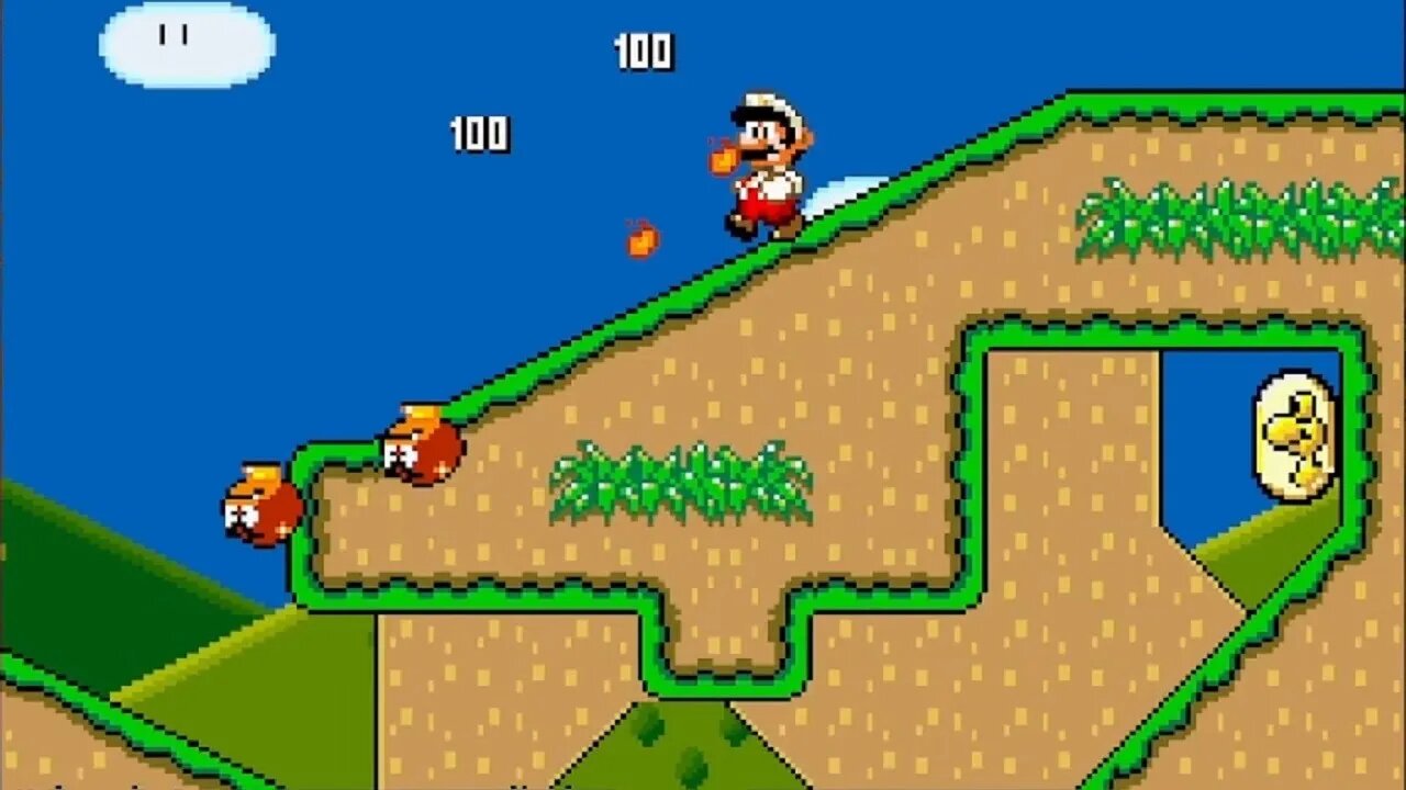 SMW With the levels of NSMB World 1