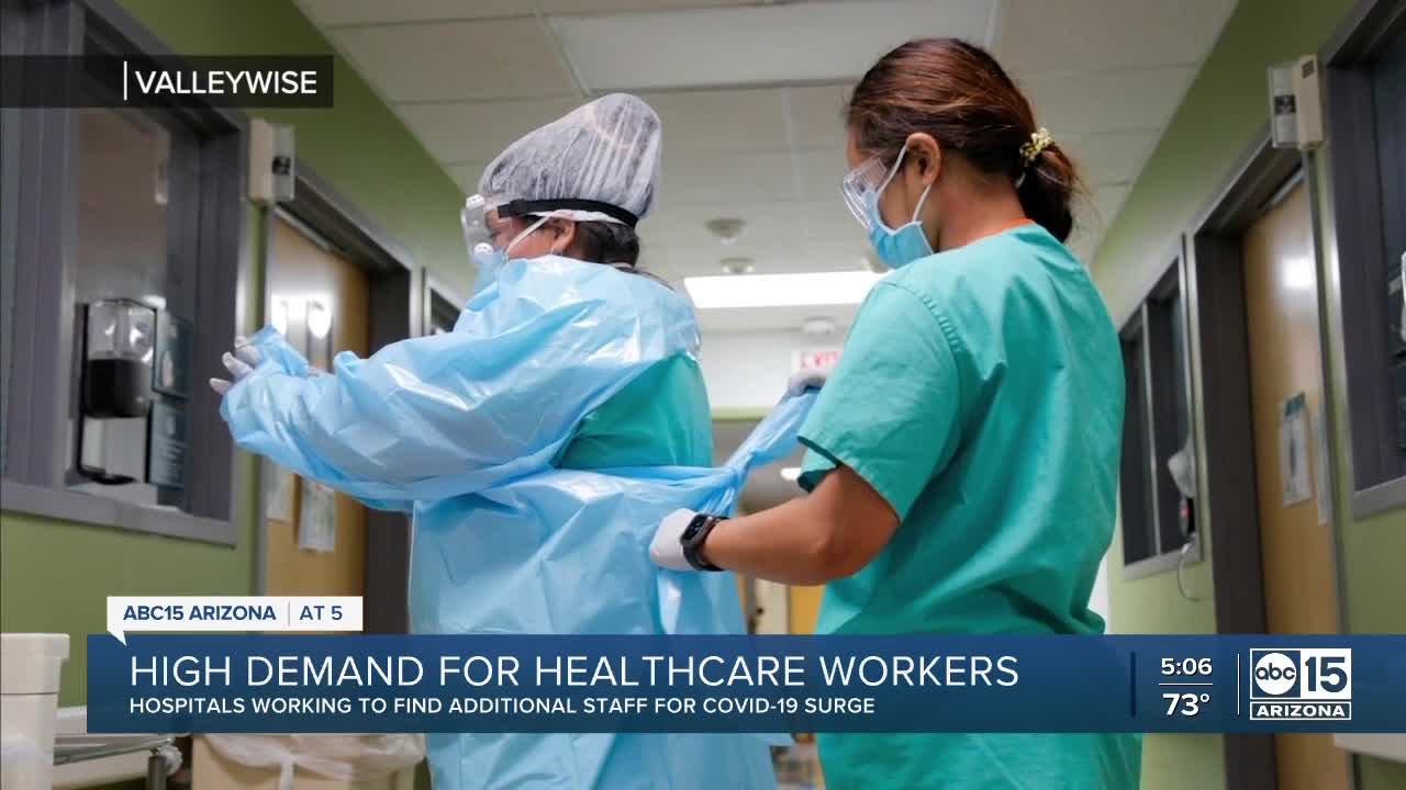 Nurses and traveling nurses are in high demand at hospitals