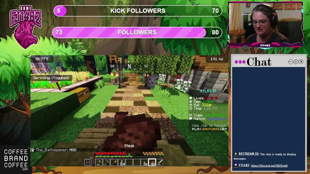 Growing Demonstrat/ Building A Wall/ Santoria Nations Server