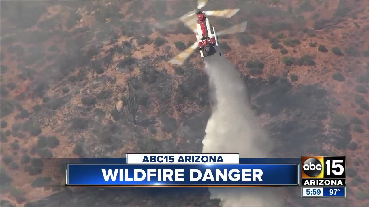 Mountain Fire burning near Bartlett Lake