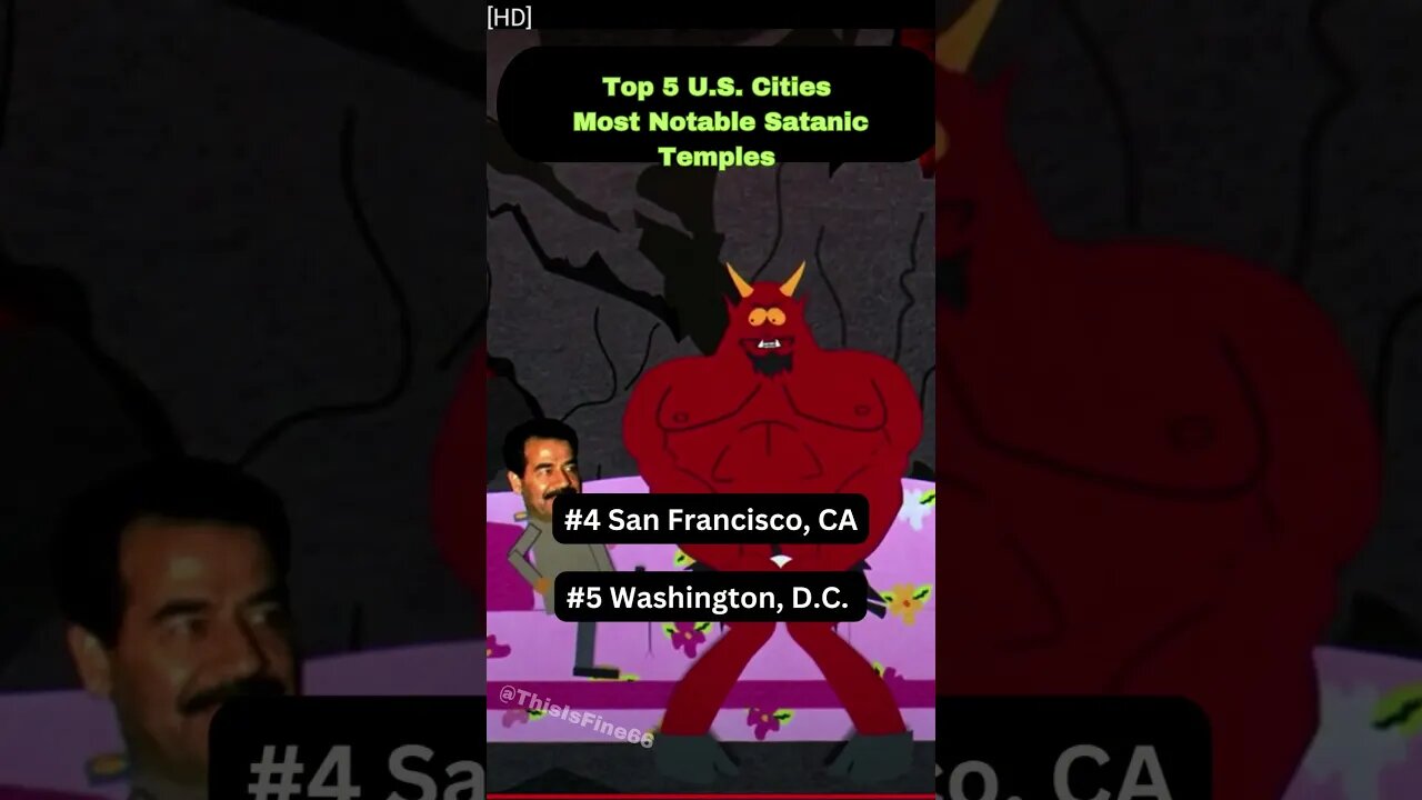 Top 5 U.S. Cities with the Most Satanic Temples #shorts