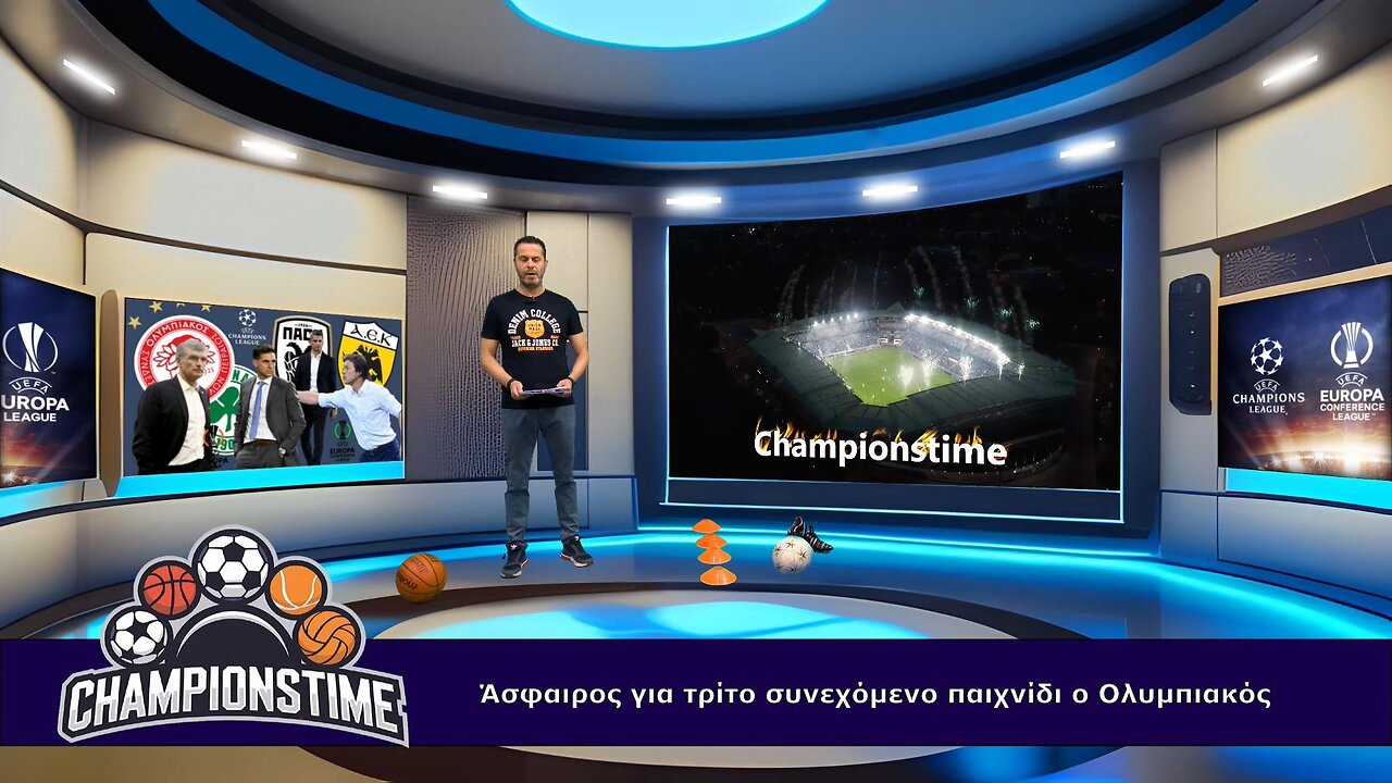 Championstime ΠΑ 27-9-24 Champions, Europa & Conference League, Βόλεϊ, Basket, Tennis