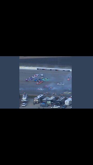 NASCAR - Big trouble on the backstretch! Biggest NASCAR crash ever.