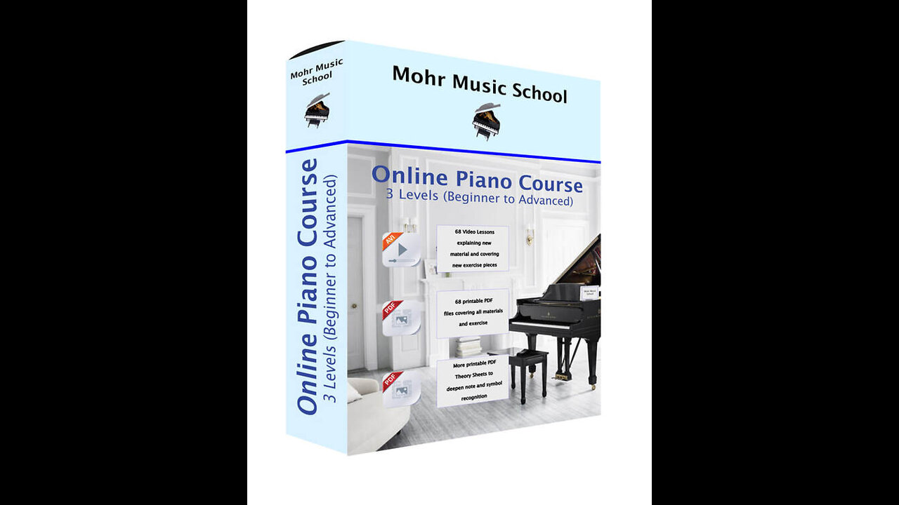 Piano Lessons - Self Paced Online Course