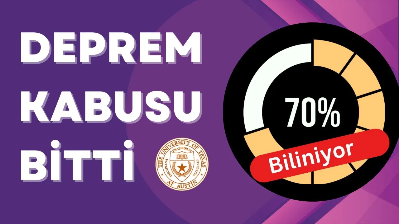 Deprem Kabusu Bitti: %70 biliniyor