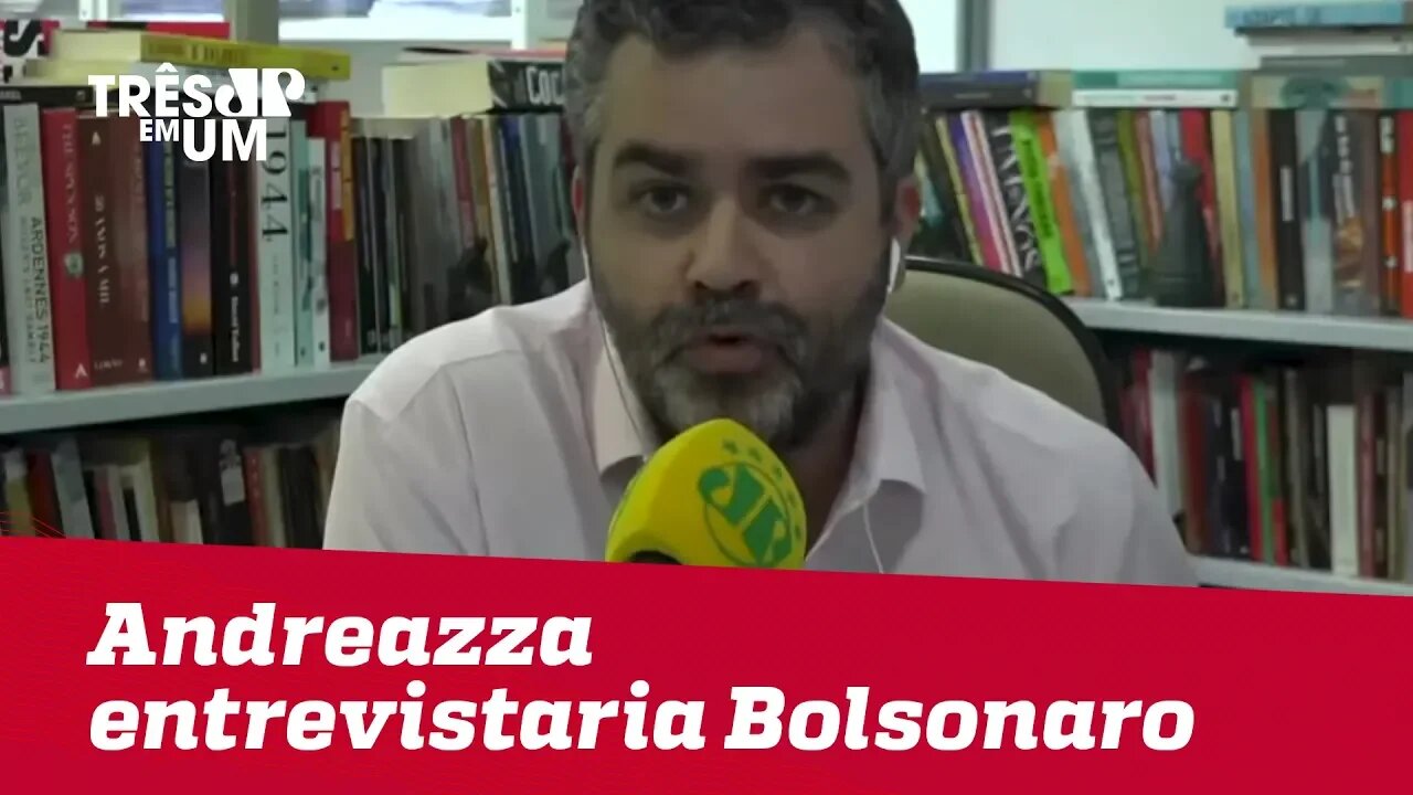 Carlos Andreazza comenta entrevista de Bolsonaro ao JN e afirma que gostaria de entrevistá-lo