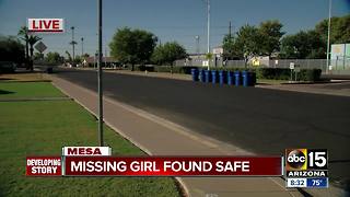 8-year-old Mesa girl located after overnight search