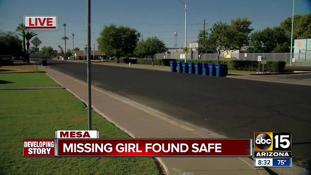 8-year-old Mesa girl located after overnight search