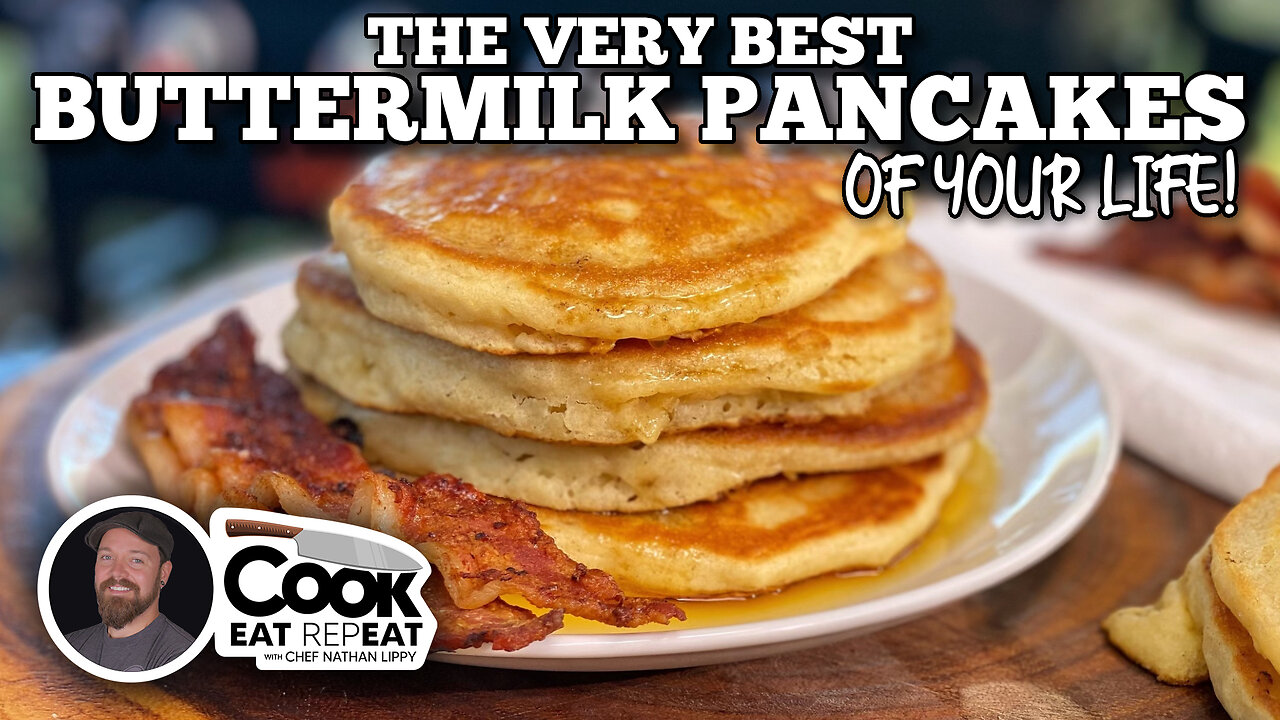 The Very Best Buttermilk Pancakes of Your Life | Blackstone Griddle