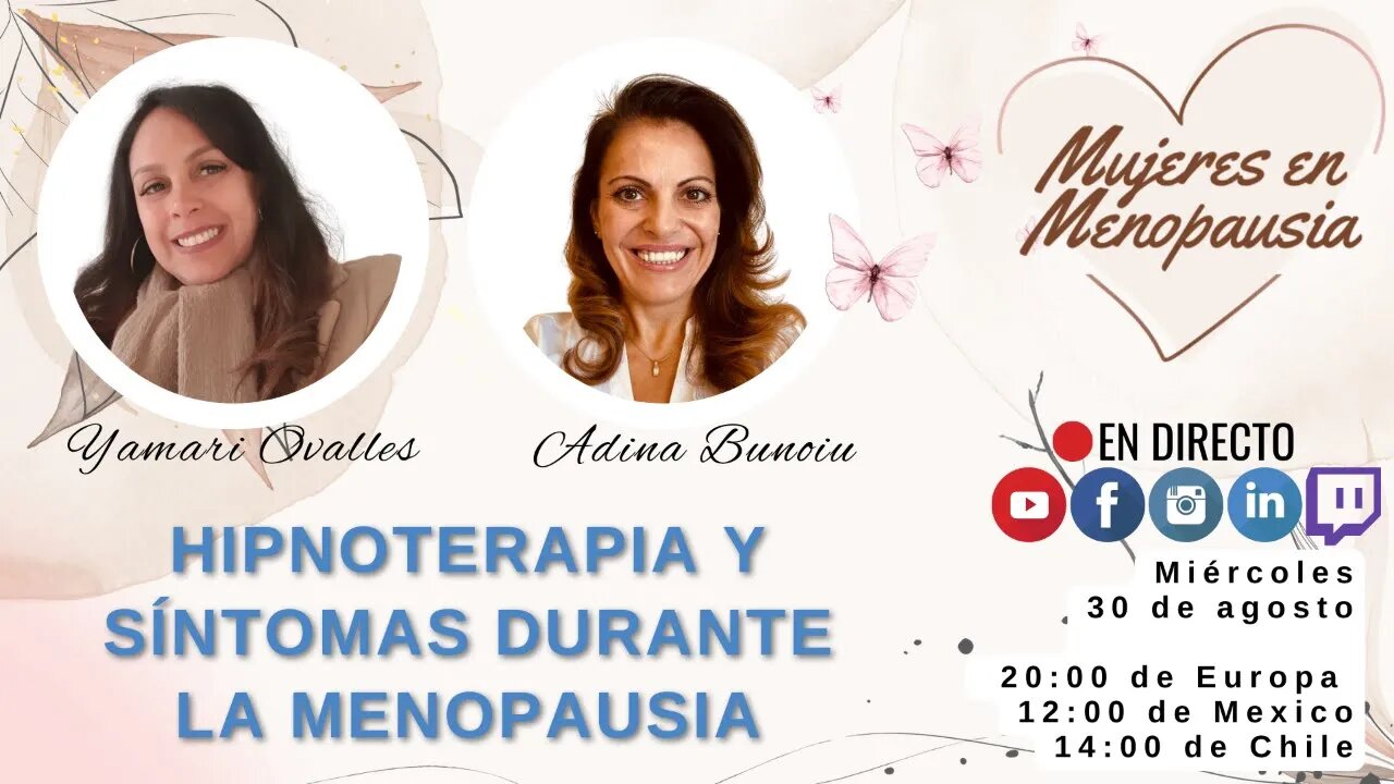 Hipnoterapia y síntomas durante la menopausia