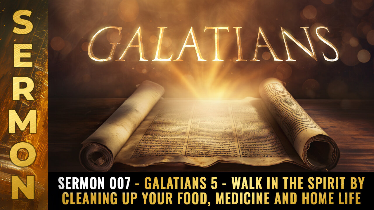 Sermon 007 - Galatians 5 - Walk in the spirit by cleaning up your food, medicine and home life