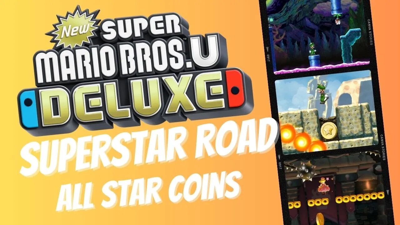 Superstar Road ALL Star Coins (New Super Mario Bros U Deluxe)