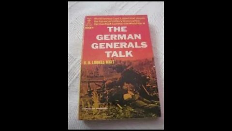 The German Generals Talk by B.H. Liddell Hart