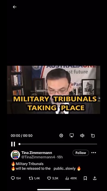 Military Tribunals Taking Place