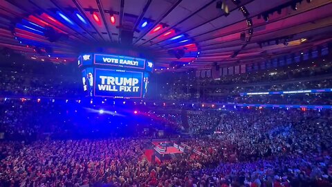 Trump’s sold out rally in Madison Square Garden last night