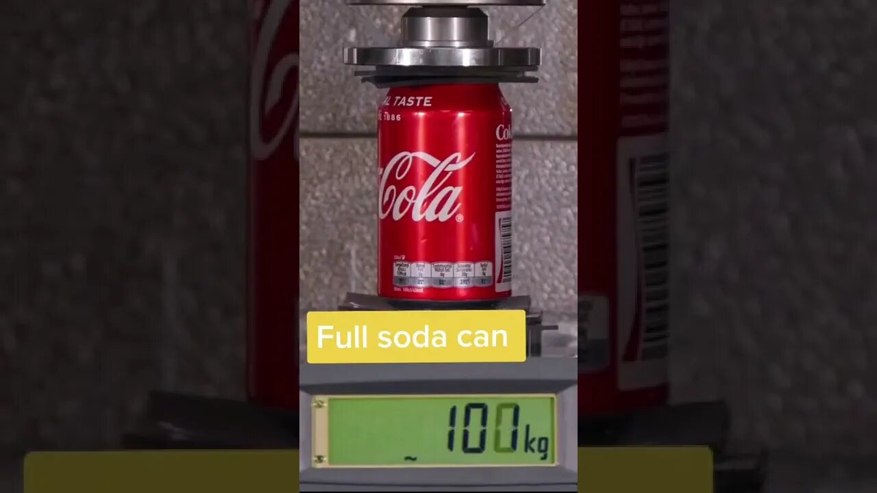 How strong are egg and soda cans!