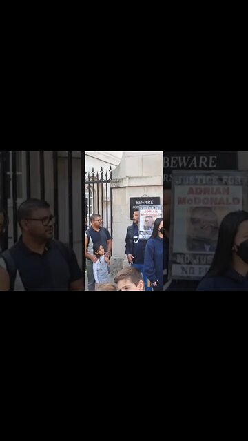 justice for Adrian Mcdonald protester #horseguardsparade
