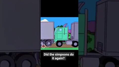 Did The Simpsons Predict The Freedom Convoy? #simpsons