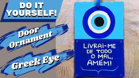 DIY - How to Make Door Ornament Greek Eye