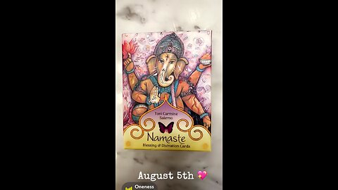 8/5/24 card: blessing of oneness
