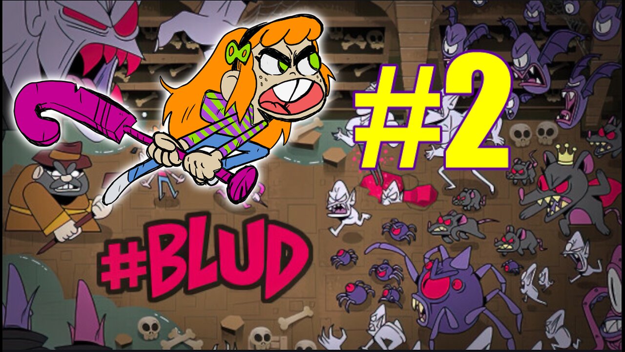 Vivian vs the vampires! #blud Part 2 | Honey Badger Arcade