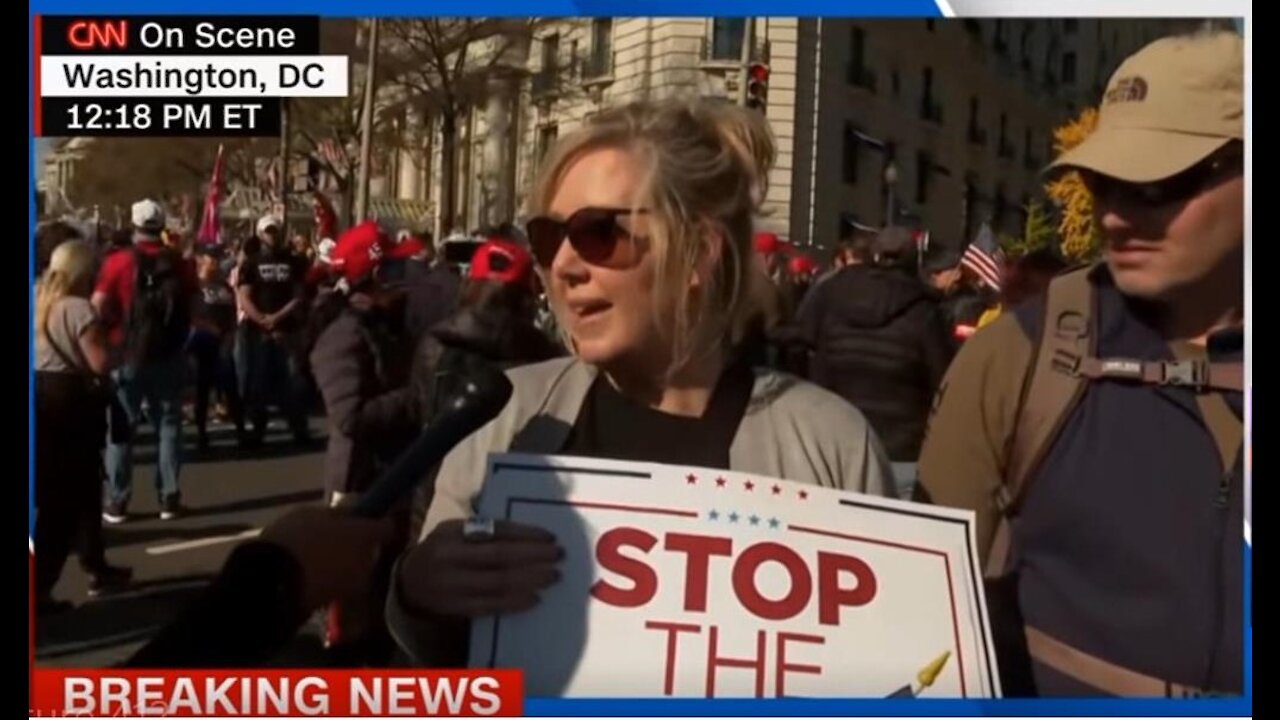 Stop The Steal: Savvy Trump Supporter Tells CNN Reporter 'We're Not Stupid'