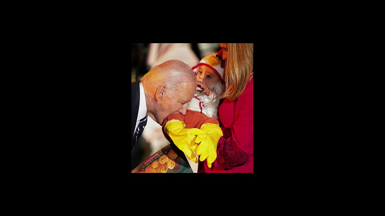 Joe Biden bites baby during White House Halloween Event - Trick or Treat ?