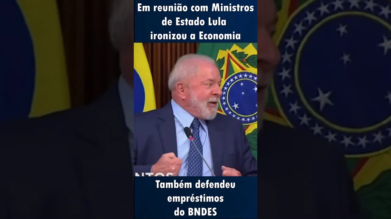 Lula defende empréstimos do BNDES #shortsvideo
