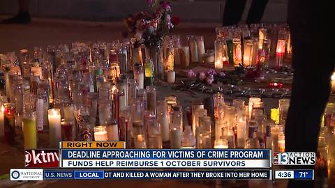 Deadline approaching for Nevada Victims of Crime program