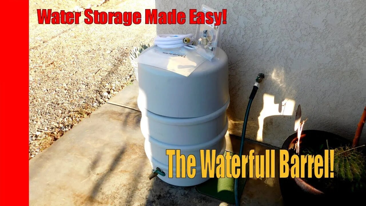 Emergency Home Water Storage Made Easy: The Waterfull Barrel!