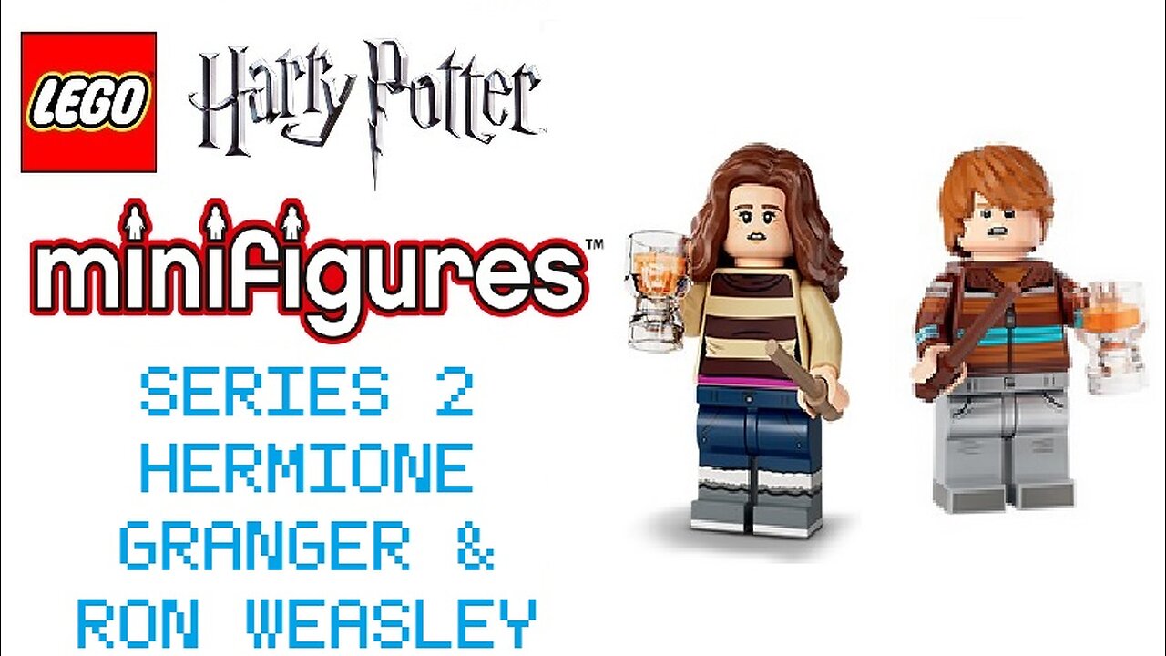 Lego Harry Potter Minifigures Series 2 Hermione Granger and Ron Weasley Review