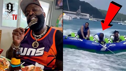 Rick Ross Almost Loses It Tubing In Jamaica! 😱