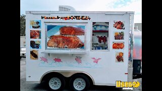 2018 - 8.5' x 12' Rock Solid Cargo BBQ Concession Trailer | Mobile Kitchen for Sale in Florida