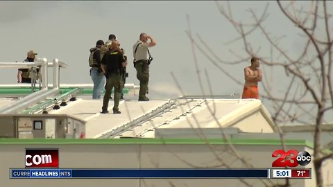 Standoff with man on roof of Wonderful Company building