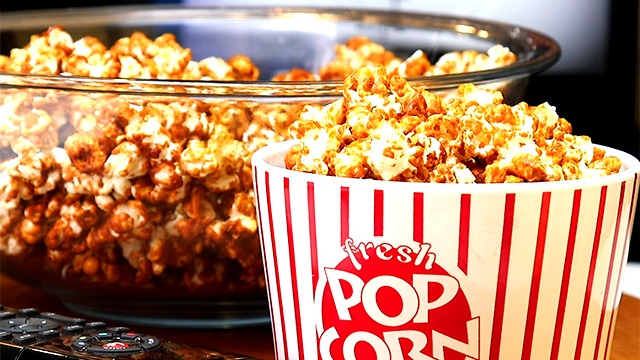 Bacon Bourbon Caramel Popcorn