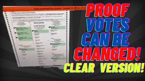 Proof Votes can be Changed!! Georgia House Hearing! Clear Version