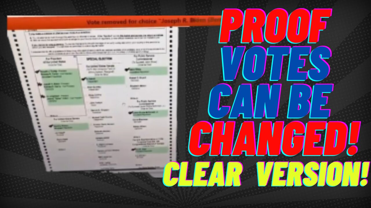 Proof Votes can be Changed!! Georgia House Hearing! Clear Version