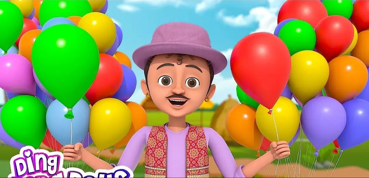 गुब्बारे वाला | Gubbare Wala | Hindi Baby Poem - Rhymes for Kids and Toddlers | Hindi Balgeet