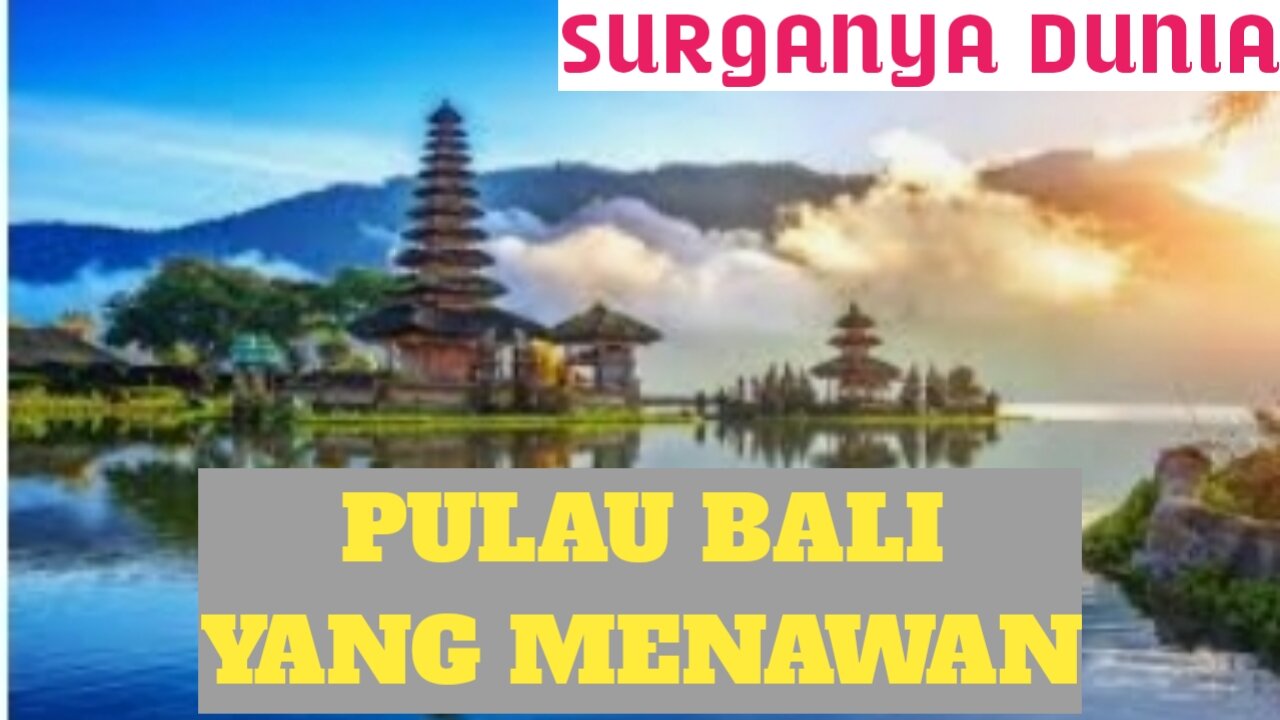 the beautiful nature of the island of Bali