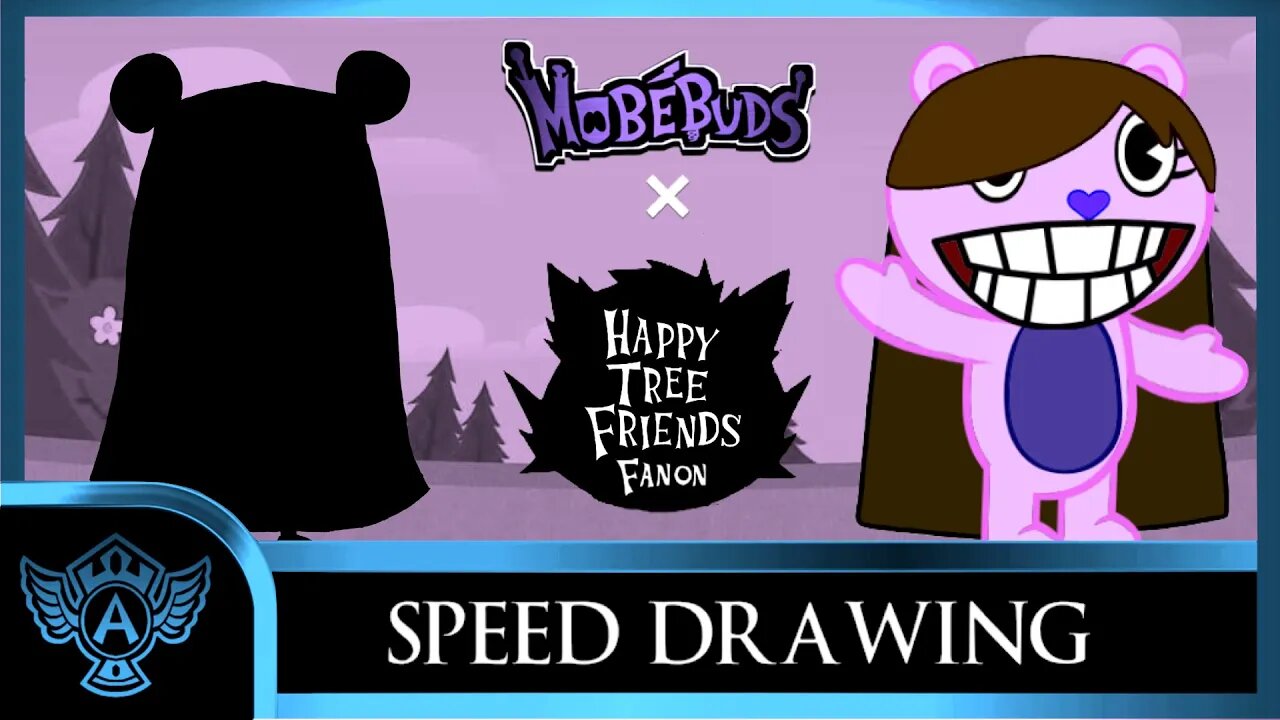 Speed Drawing: Happy Tree Friends Fanon - Roxy | Mobebuds Style