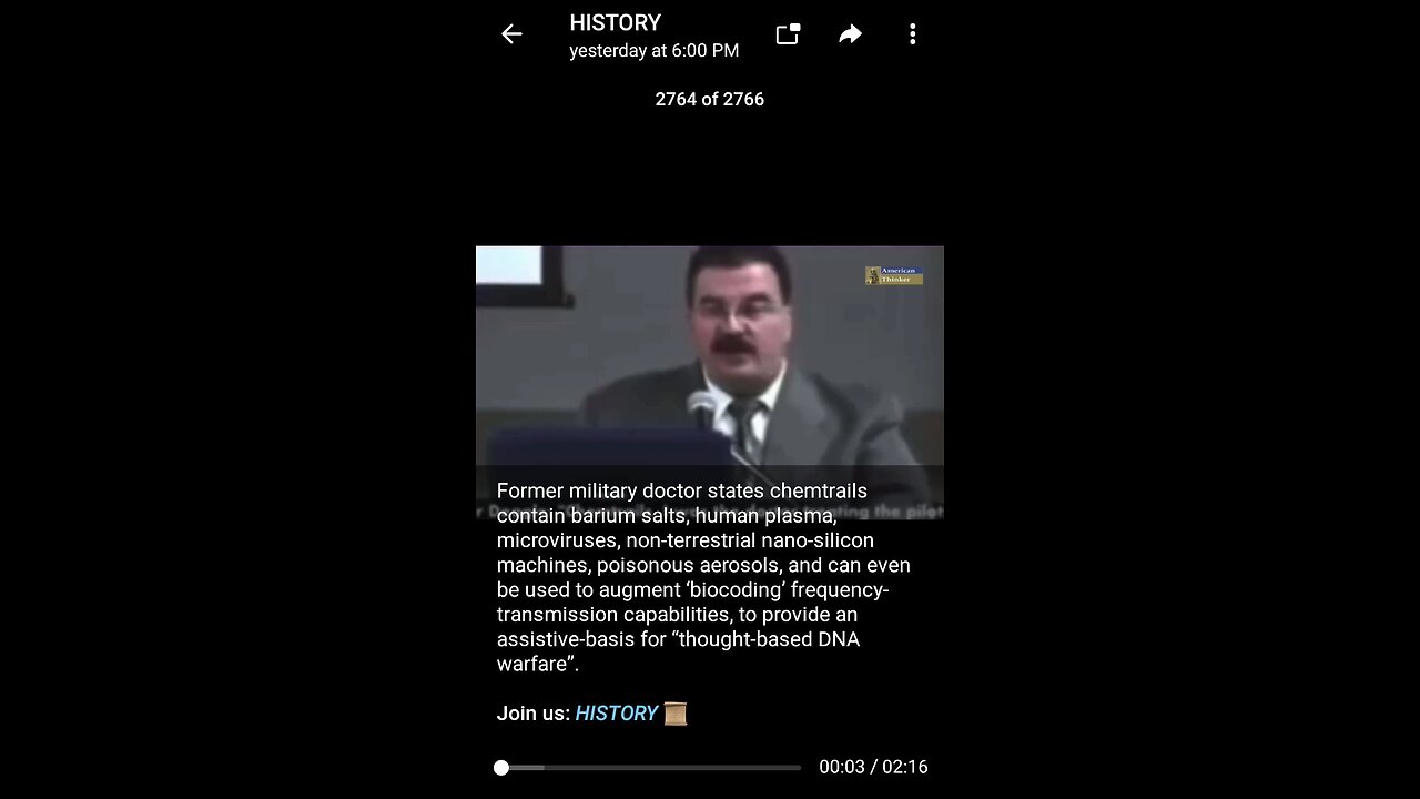 Documentary: Former Military Doctor talks Chemtrails